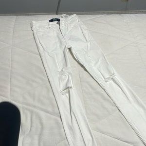 White Ripped Skinny Jeans